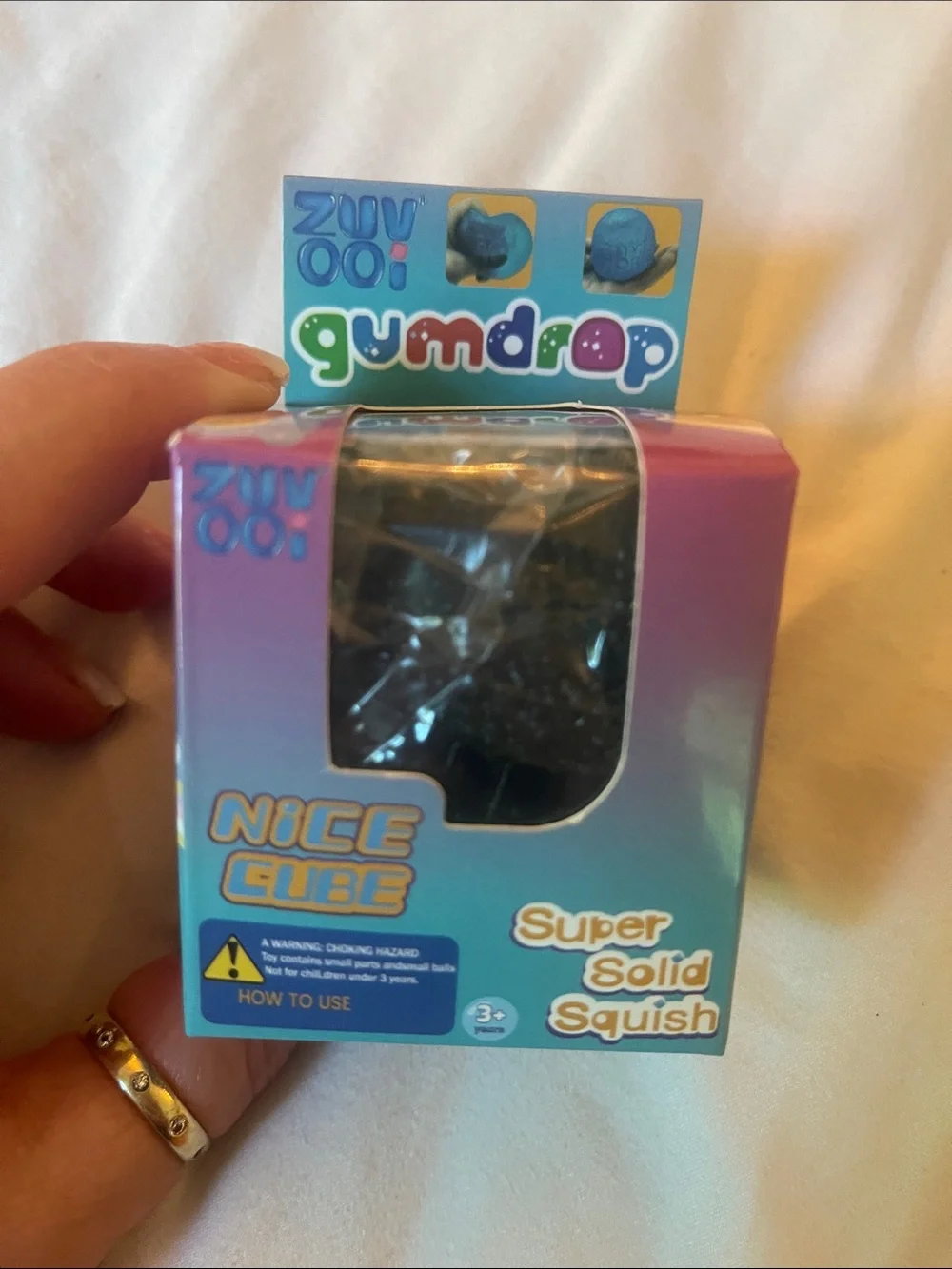 Gumdop Nice Cube Super Solid Squish - Blue nwt squishy squishee